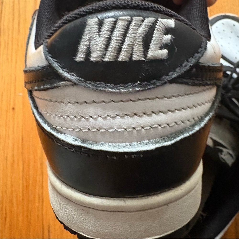 Nike Men's Dunk Low Retro Panda Black White Size 8 Leather - Picture 9 of 15